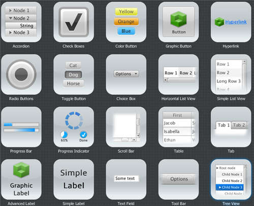 JavaFX UI components